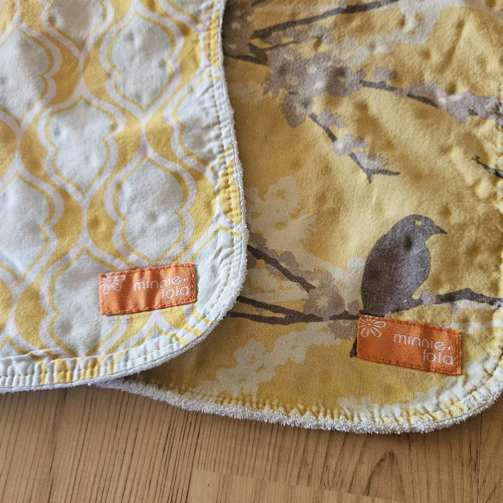 minnie lola Set Of Baby Girl Bibs